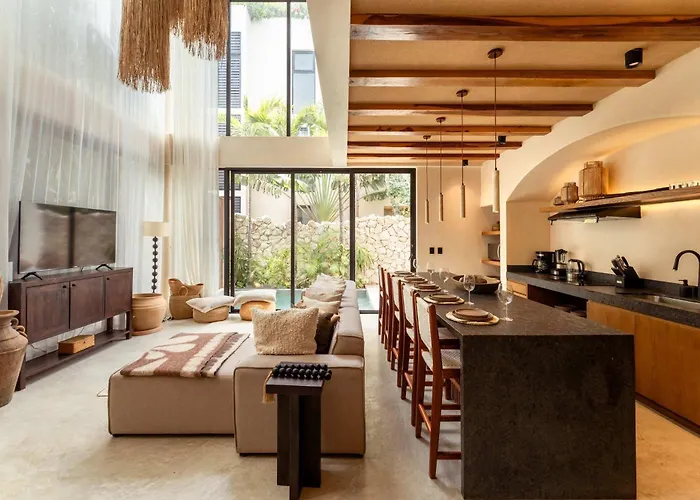 Chic 3br - 2 Pools With Rooftop Pool Modern Boho Design Tulum