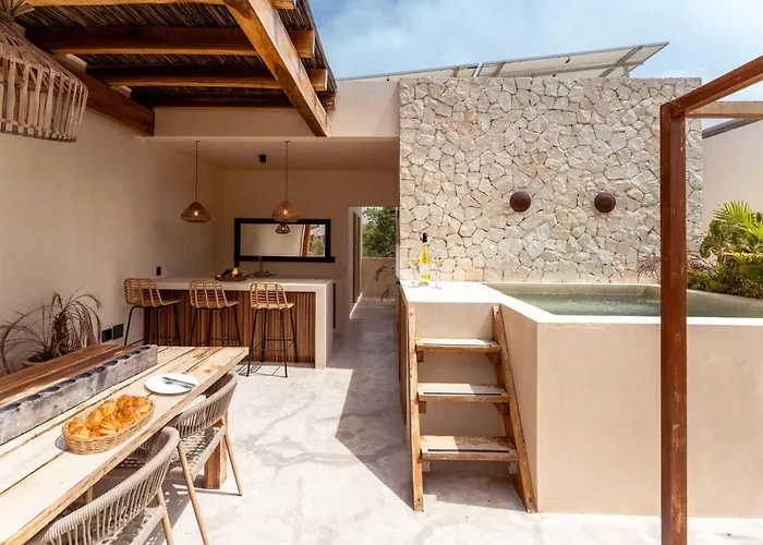 Villa Chic 3br - 2 Pools With Rooftop Pool Modern Boho Design Tulum