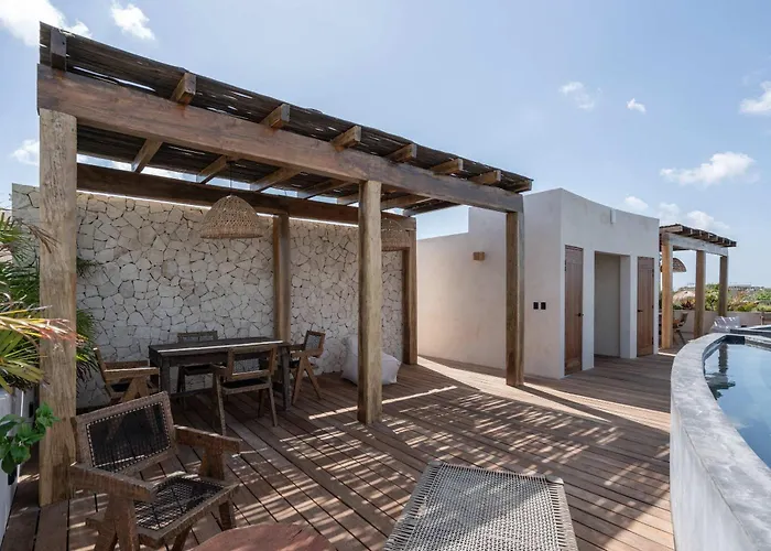 Chic 3br - 2 Pools With Rooftop Pool Modern Boho Design * Tulum