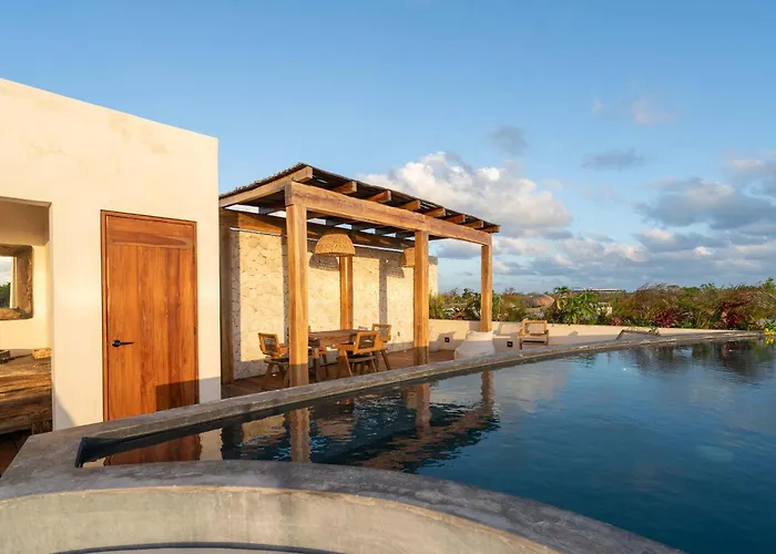 Chic 3br - 2 Pools With Rooftop Pool Modern Boho Design Tulum