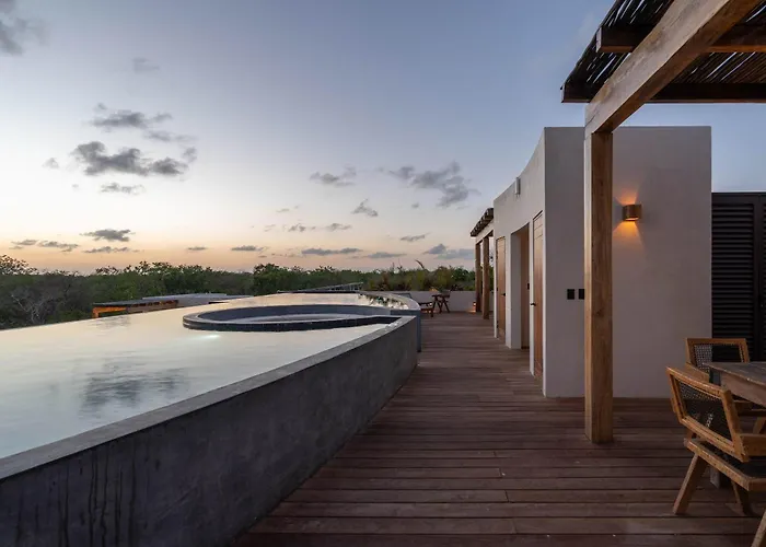 Chic 3br - 2 Pools With Rooftop Pool Modern Boho Design Tulum